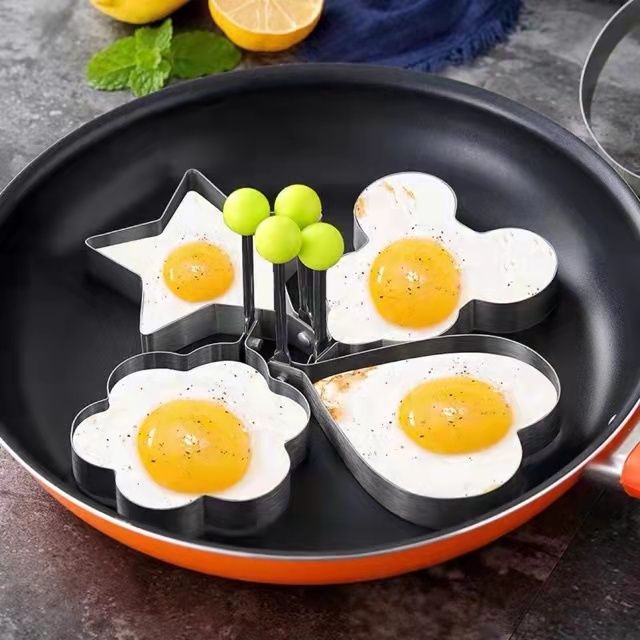 Stainless steel frying egg maker Creative frying egg mold poached