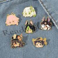 【hot sale】 ◎◐ B36 Anime Game Genshin Impact Enamel Brooch Cute Xiao Hutao Venti Xiao Brooch Badges Lapel Pin Cartoon Jewelry Gifts for Fans Friends