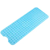 Non-Slip Bath Mat, Extra Long Bath Mat with Suction Cup, Shower Mat for Kids Bathroom, Mold Resistant, Machine Washable