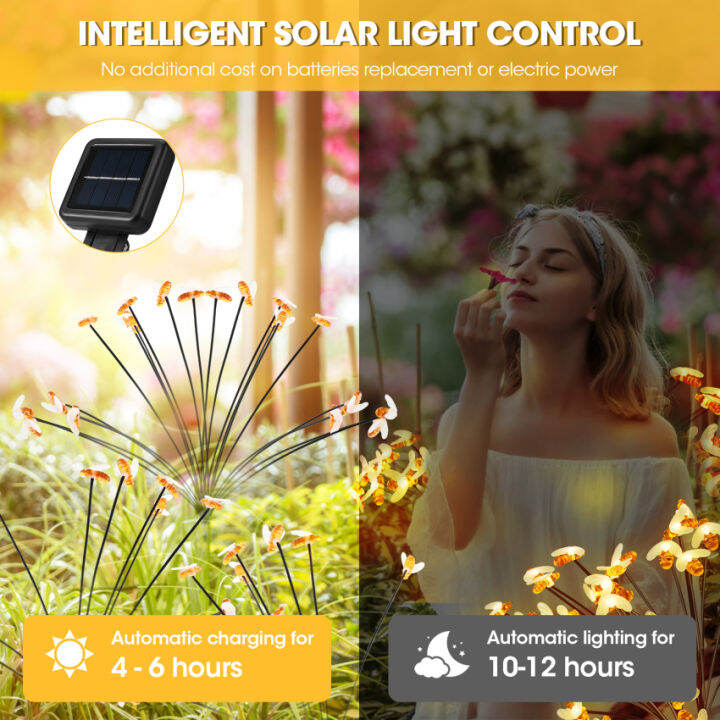 solar-lights-outdoor-garden-2-packs-10-led-solar-swaying-light-sway-by-wind-ip44-waterproof-solar-firefly-light-solar-bee-light-outdoor-solar-lights-yard-patio-pathway-decoration-bee