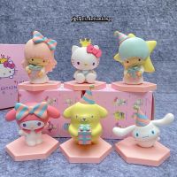 โมเดล ฟิกเกอร์ โมเดลsanrio โมเดลแต่งเค้ก โมเดลของสะสม เซ็ต 6 ตัว (แบบM)