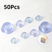 50Pcs Silicone Furniture Leg Mat Non-slip Wear-resistant Silent Foot Covers for Furniture Cabinet Feet Cup Floor Protector Pad TV Accessories