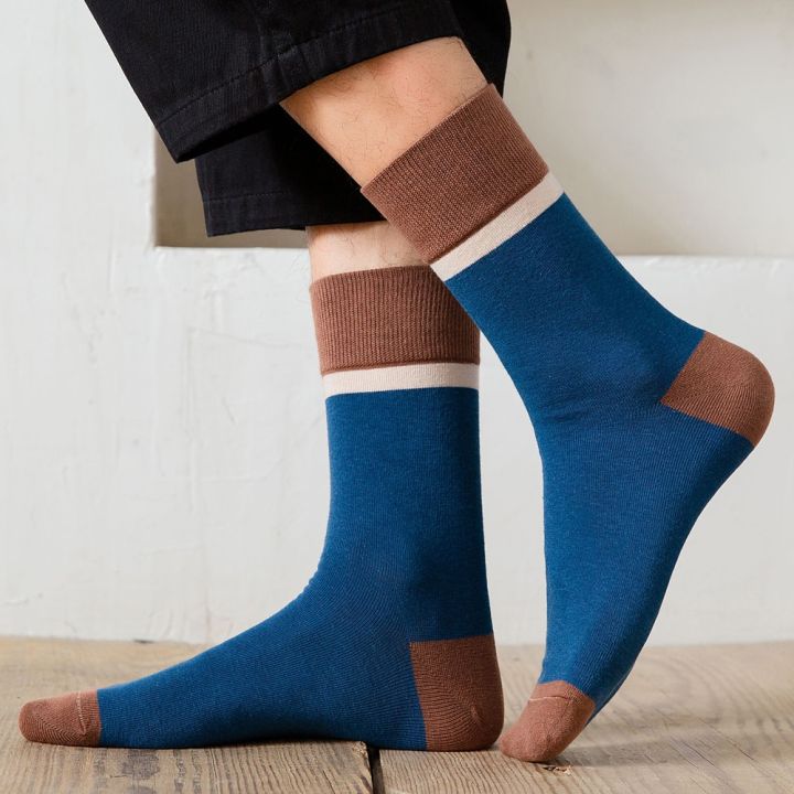2020-winter-new-mens-socks-cotton-mens-business-casual-fashion-dress-socks-breathable-japanese-harajuku-socks-for-man-sox