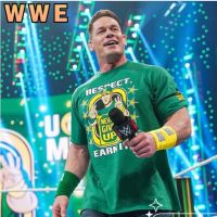 [hot Wwe tshirt]?? เสื้อยืดแขนสั้น พิมพ์ลาย WWE - John Cena "Earn The Day" ของแท้