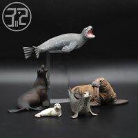 （READYSTOCK ）? Walrus Sea Lion Spotted Seal Leopard Seal Collecta I You He Simulation Polar Ocean Animal Model Toys YY