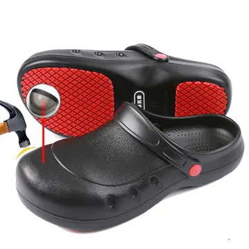 steel toe slippers womens