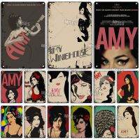 Ultra Cool Amy Winehouse ป้ายโลหะดีบุกคลาสสิกนักร้องป้ายโลหะ Home Bar Wall Decor ป้ายครัวคลับแผ่นโลหะ