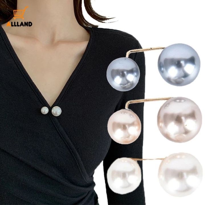 korean-simple-double-pearl-brooch-anti-fade-exquisite-elegant-sweater-cardigan-clip-women-summer-dress-accessories