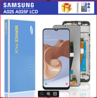 A02s จอ Lcd สำหรับ Samsung Galaxy ของแท้6.5นิ้ว A025เปลี่ยนชิ้นส่วนจอสัมผัสแอลซีดีของเครื่องแปลงดิจิทัล SM-A025M/DS