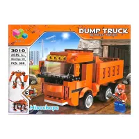 DUMP TRUCK BLOCKS TRUCK. ของเล่นเด็กชุดตัวต่อเลโก้รถก่อสร้างหุ่นยนต์ 300ชิ้น ของเล่นเสริมพัฒนาการเด็ก คละแบบ Toy World