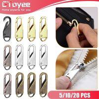 ❡✹ 5/10/20 pcs Fashion Universal Zipper Puller Slider Instant Sewing Zippers Head Repair Kit Replacement Broken Buckle Bag Suitcase