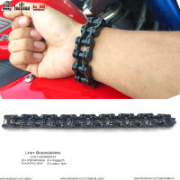 สร้อยข้อมือ โซ่ดำBlack Bigbike (เนื้องานแท้ งานสแตนเลสแท้316L 100%) รุ่นนิยม allacc