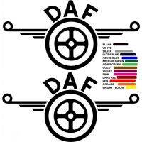 สำหรับ X2 DAF เก่ารถบรรทุก HGV สติกเกอร์ตกแต่งสำหรับประตูกระจกเพาะกายฯลฯดีมาแล้ว