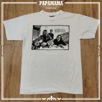 [ NIRVANA ] bootleg tag Giant USA. เนอร์วาน่า เสื้อวง เสื้อทัวร์ เสื้่อวินเทจ papamama vintage