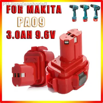 2x Makita PA09 / 9120 / 9133 / 9134 batteries (9.6 V, 3 Ah
