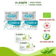 Combo Bộ 2 Khăn lau Hạ Sốt 3+ Và 2 Gạc Rơ Lưỡi DR. PAPIE Chăm Sóc Sức Khỏe