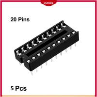 WUMENG 5pcs 20พิน ซ็อกเก็ตวงจร สีดำสีดำ ตัวแปลงซ็อกเก็ต การบัดกรีบัดกรี ชิป IC IC ซ็อกเก็ต IC