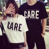 เสื้อยืดคู่รัก ใส่ได้หญิงและชาย สินค้าพร้อมส่ง