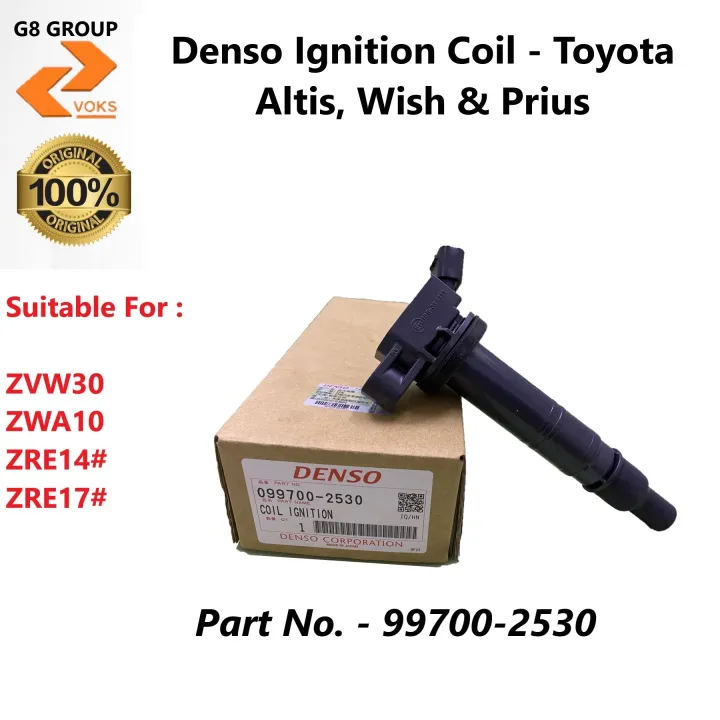 Denso Plug Coil Toyota Altis, Wish & Prius ( 0997002530 ) Lazada