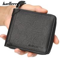 ZZOOI Baellerry Casual Style Zipper Men Wallets Card Holder Small Wallet Male Synthetic Leather Man Purse Coin Purse Mens Carteira