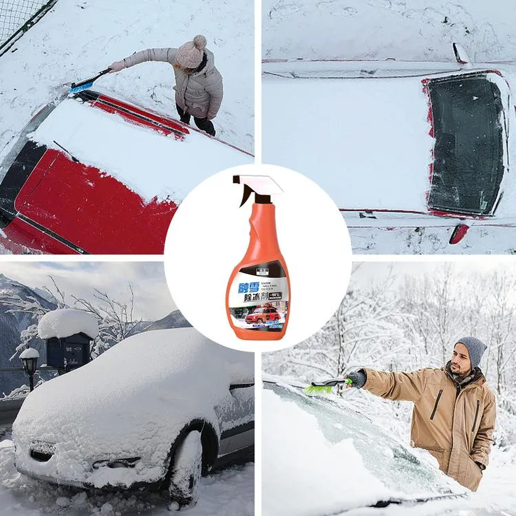 Fast Ice Melting Spray 500ml Deicing and Snow Melting Agent Efficient  Deicing Agent Defrost Spray Windshield for Car Home Use Mirror Keyhole  skilful