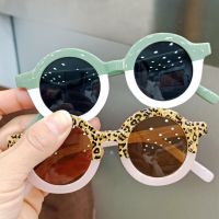 【YF】▬✜✼  Children Leopard Color Cartoon Round Sunglasses Boy Kids UV400 Protection Classic