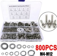 200/260/620/685/800 Buah Mesin Cuci Pegas Datar Bantalan Baja Tahan Karat Cincin Kunci Logam Gasket Mesin Cuci Polos Mesin Cuci Logam Bermacam-macam Kit