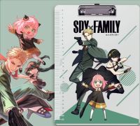 (การยื่น &amp; การนำเสนอเอกสาร) 2022 Anime SPY X FAMILY Loid คลิปบอร์ด Anya Forger A4แผ่นรองเขียนบอร์ดโฟลเดอร์กระดาษทดสอบโฟลเดอร์ไฟล์เอกสาร