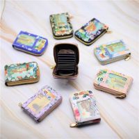 ID/credit Card Holder Case for Women PU Leather Female Card Holder Wallet 9 Card Holder + 2 Big Position + 2 Outside Card Slots Card Holders