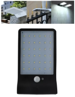 โซล่าเซลไร้สาย 36 LED, PIR Motion Sensor, 450Lumens, 3โหมด, IP65 กันน้ำ โคมไฟติดผนังพลังงานแสงอาทิตย์ Wall Lamp Outdoor Night Light J0640