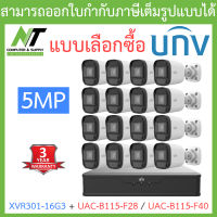 UNIVIEW ชุดกล้องวงจรปิด XVR301-16G3 + UAC-B115-F28 / UAC-B115-F40 จำนวน 16 ตัว - แบบเลือกซื้อ BY N.T Computer