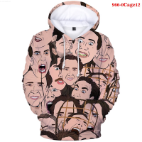 New Hoodie Nicolas Cage 3d Print Men Hoodies Winter Casual Sweatshirt Women Funny Fashion Streetwear Nicolas Cage Top Coats {plenty}