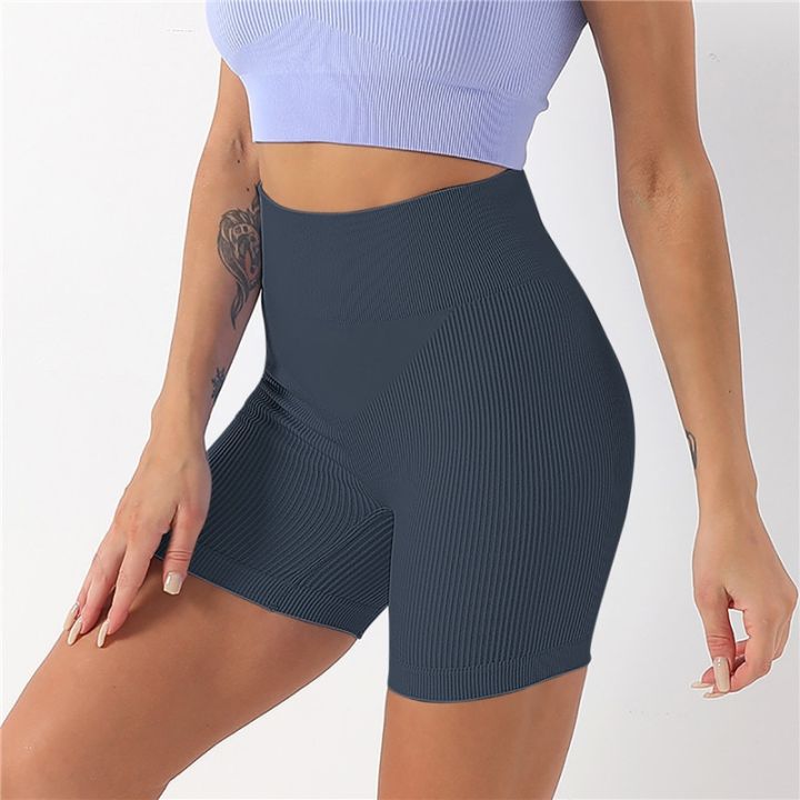 women-yoga-shorts-ribbed-shorts-high-waist-push-up-fitness-sports-shorts-sexy-elastic-seamless-female-workout-biker-tights-2023