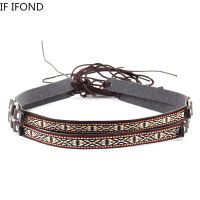 Wholesale women men multicolor decorate chain band belt Handmade band belt for felted fedora hats western cowboy hats