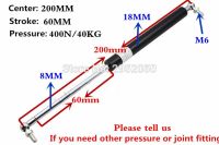 free shipping 40KG/400N force 200mm central distance  60mm stroke  Ball End Lift Support Auto Gas Spring  Shock absorber Electrical Circuitry  Parts