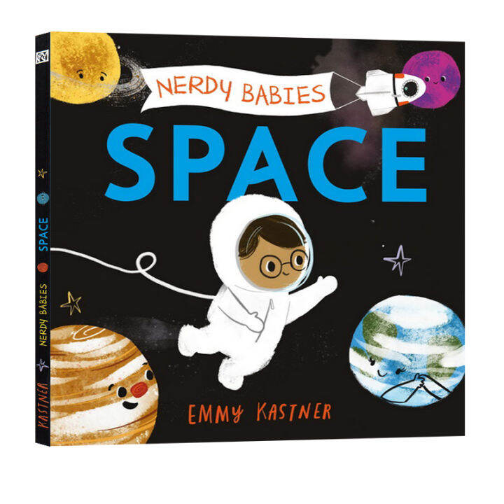 english-original-nerdy-babies-space-unveils-space-hardcover-picture-books-picture-books-childrens-popular-science-knowledge-books-parent-child-reading-solar-system-universe