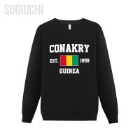 Men Women Hoodies Guinea EST.1958 Conakry Capital Hoodie Pullover Sweatshirts O-Neck Hip Hop Style Cotton Unisex