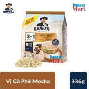 Thức Uống Yến Mạch Quaker 3in1 Vị Mocha Cà Phê
