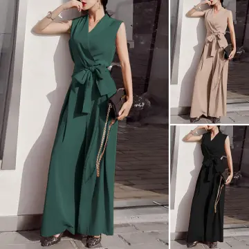 High Neck Jumpsuit - Taupe, Ladies Office Wear Online Singapore