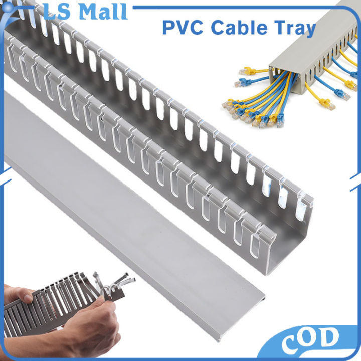 Wire Management Trays, Cable Raceway Kit, Open Slots for Easy Wire
