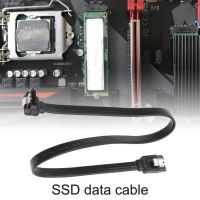 ☾❐♤ 6GB/s SATA Cable Dual Channel Data Cable 40cm Straight 90 Degree Hard Drive Data Cord SATA3.0 Adapter Cord for SSD Data Line