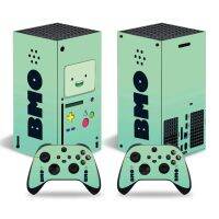 เคสมือถือลายอนิเมะ BMO Xbox Series X สติ๊กเกอร์สกินสกิน XSX 1คอนโซลและ2ผิวตัวควบคุมไวนิลสติ๊กเกอร์สกิน Xboxseriesx