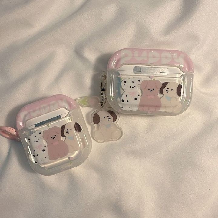 เคสหูฟังบลูทูธไร้สาย-ลายลูกสุนัขภาษาอังกฤษ-พร้อมจี้-สําหรับ-airpods-2nd-generation-3rd