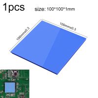 【YD】 1pcs 100x100x1mm Cooling GPU CPU Motherboard cooling silica gel Thermal Silica Sticker  Heatsink