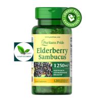 NEW Puritans Pride Elderberry Sambucus 1250 mg. / 120 Softgels