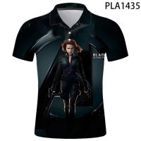 2023 NEW Style Widow  Polo Homme 3D Printed Men Streetwear Harajuku Men Camisas Fashion Casual Ropa De Hombre Shirts RopaNew product，Can be customization