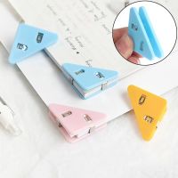 5 Pcs/Box Plastic Paper Corners Clips / Triangle Binder Sealing Clip / Colorful Book Corner Clamp Protector