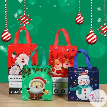 Cheap Christmas Gift Bags with Drawstring Design Cute Cartoon Packaging  Tote Bag for Festive Party Decoration | Joom