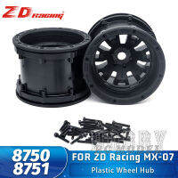 ZD แข่งชิ้นส่วน2ชิ้นพลาสติกดุมล้อ8750 8751สำหรับ MX07 17 RC รถรุ่นรถบรรทุกมอนสเตอร์อุปกรณ์เดิม