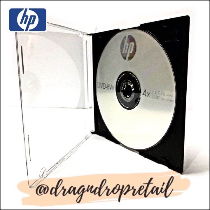 HP DVDRW DVDRW DVD RW 4.7GB Rewritable Blank Disc with Slim Jewel Case